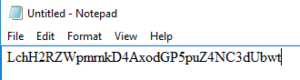 Gambar 5. Wallet Address dismpan di sebuah catatan