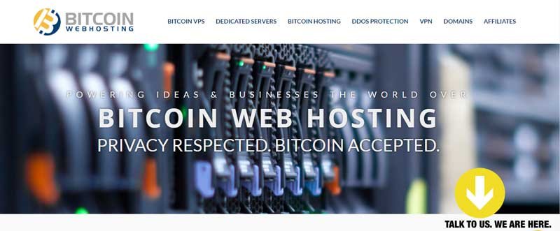 bitcoin web hosting