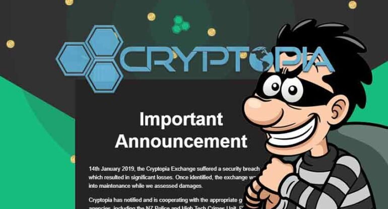 cryptopia-diretas 225 Milyar Rupiah Lenyap