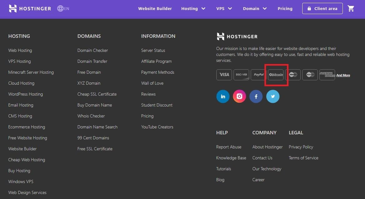 hostinger web hosting