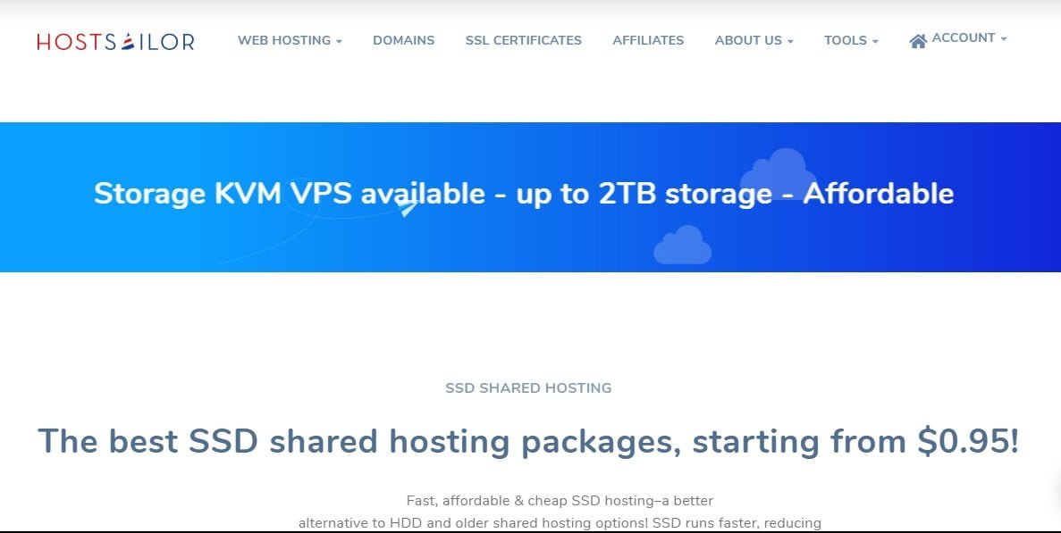 HostSailor web hosting