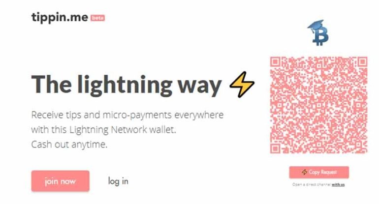tippin-me Tippin.Me, Lightning Network Bitcoin